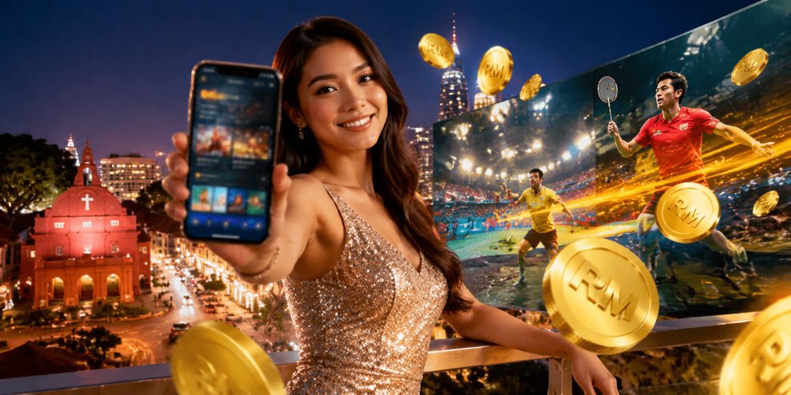 Pengguna menyemak aplikasi pertaruhan di Melaka dengan paparan odds terkini mae44